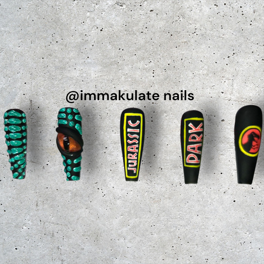 jurassic park set with 3D eye