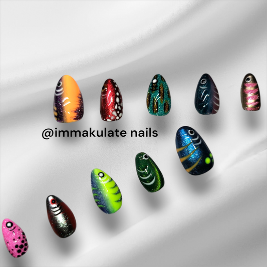 fishing lure nails