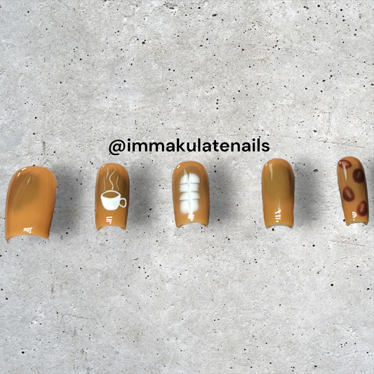 coffee lover nails
