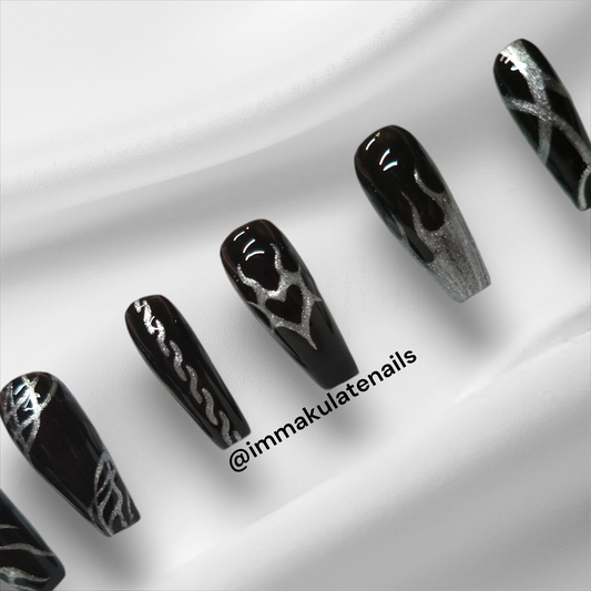medieval abstract nails