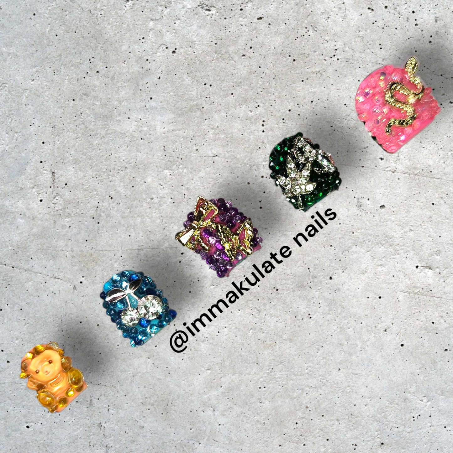 junk nails, extra bling!